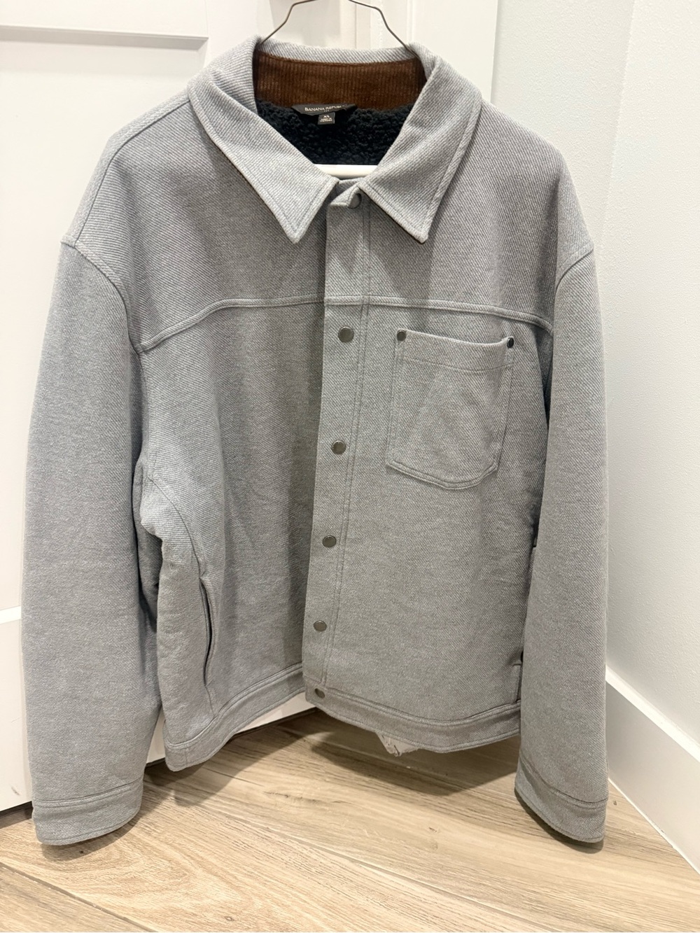 Banana Republic Light Gray Men’s Shirt Jacket